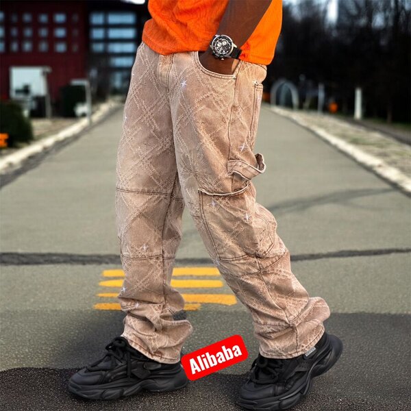 Pantalon cargo beige tendance