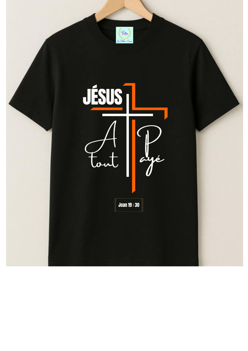 T-shirt chrétien Jésus croix