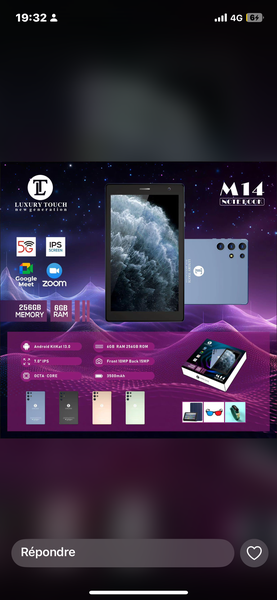 Smartphone 5G M14 256GB