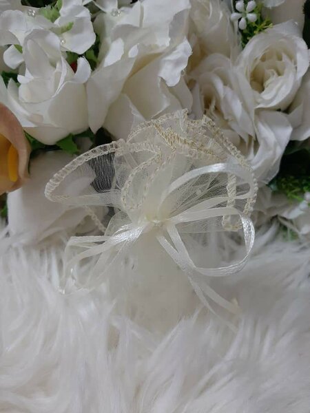 Tulles à cordes beige