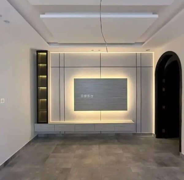 Meuble TV moderne avec éclairage LED