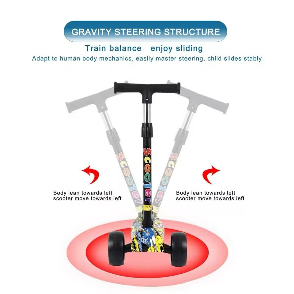 Trottinette enfant pliable led