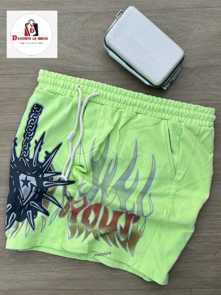 Shorts verts imprimés tendance