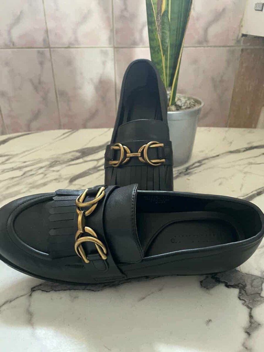 Mocassins Élégants Cuir Femme