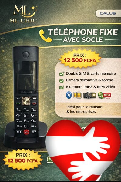 Téléphone Fixe Double SIM