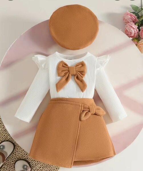 Ensemble fille chic beige 3ans