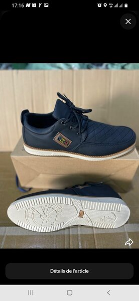 Chaussures confortables homme