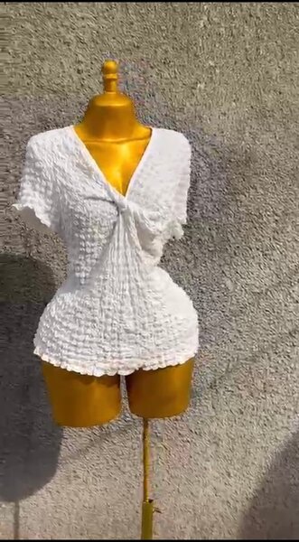 Combinaison courte blanche