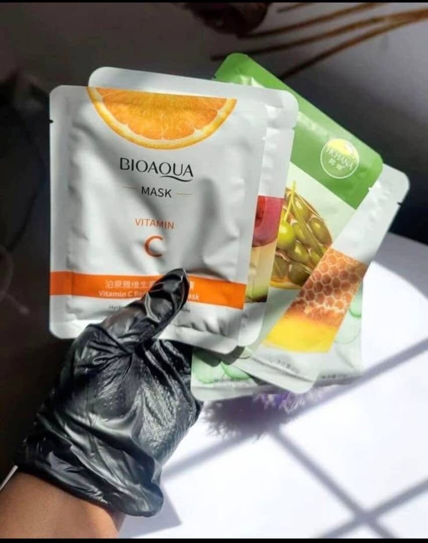 Masques Visage 24K Gold & Bioaqua