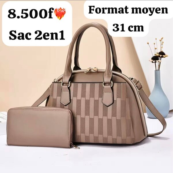 Sac à main 2en1 format moyen 31cm