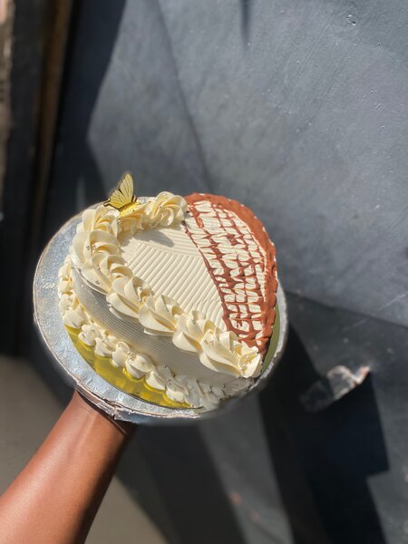 Gâteau d'anniversaire en cœur