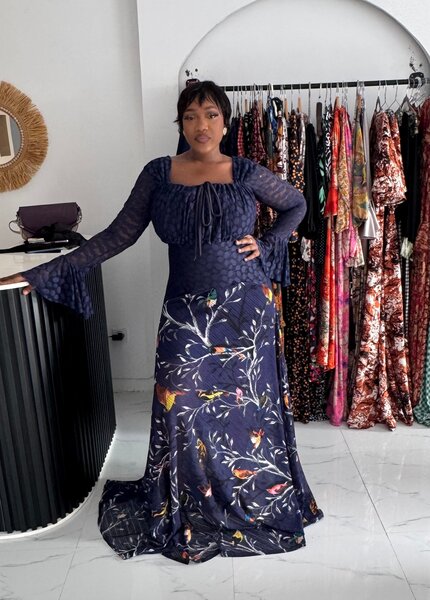 Robe longue florale élégante