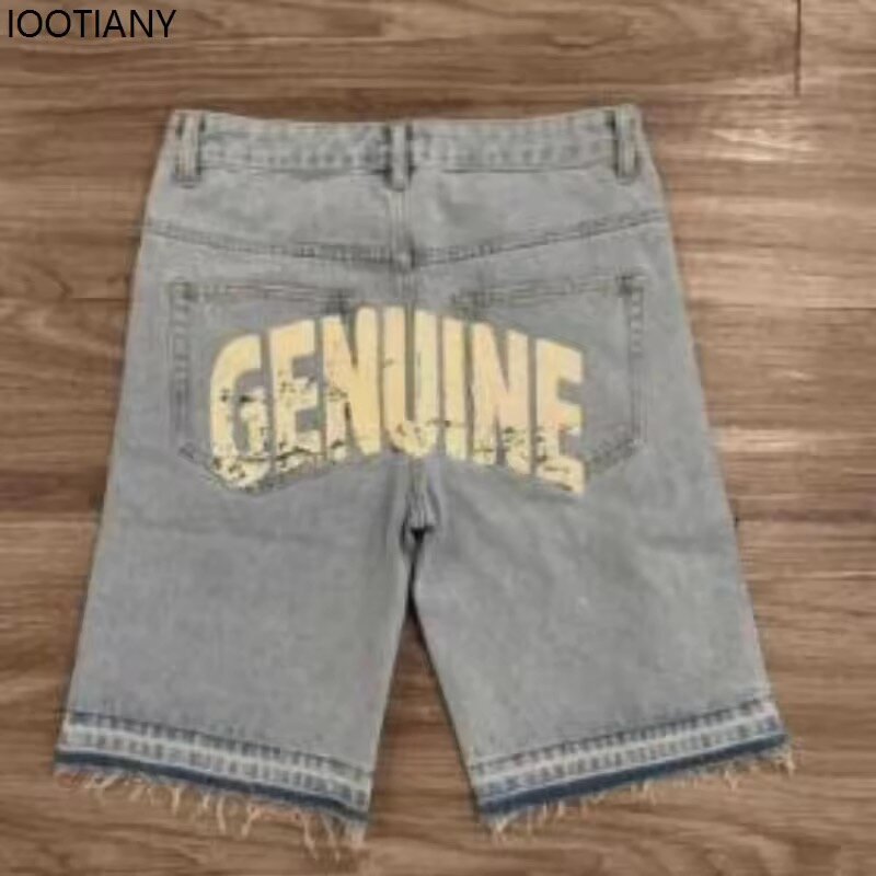 Shorts en denim à cristaux