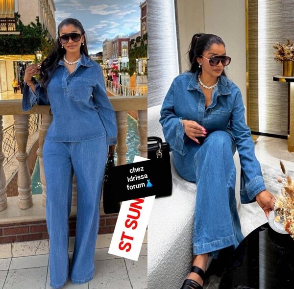 Ensemble en denim chic