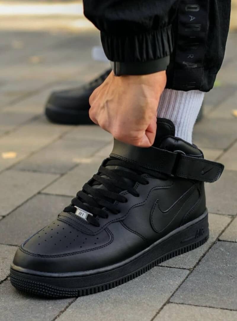 Baskets montantes en cuir