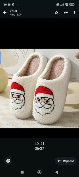 Pantoufles de Noël douces