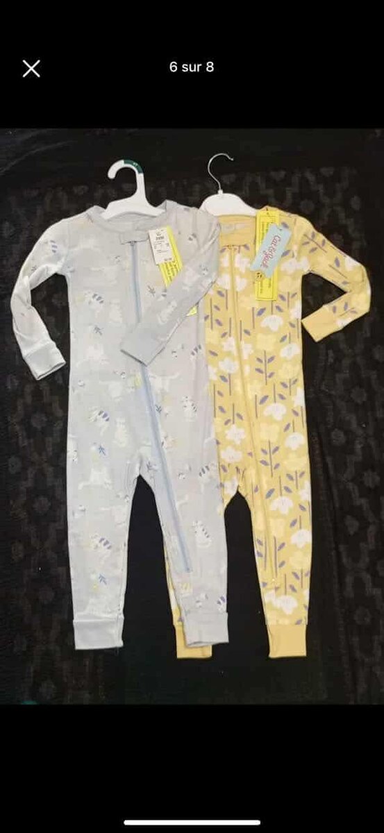 Pyjamas enfant à motifs - Lot de 2