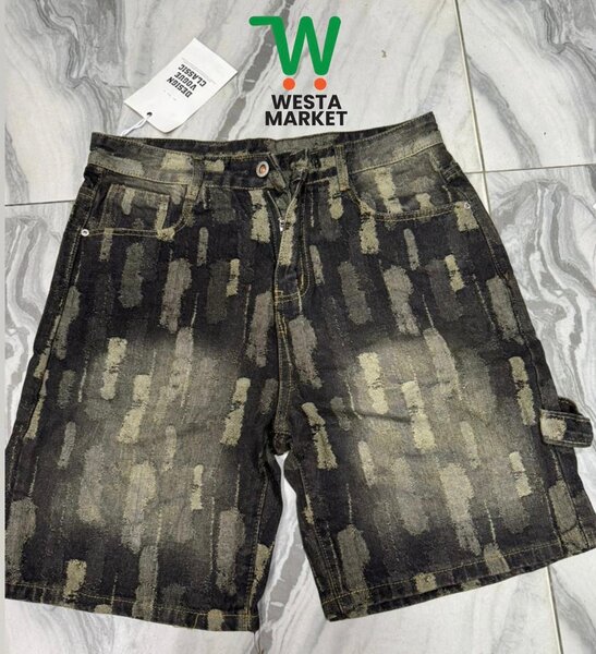 Shorts en jean délavé