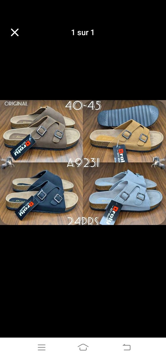 Sandales hommes confortables