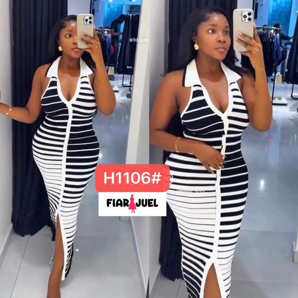 Robe élégante à motifs modernes