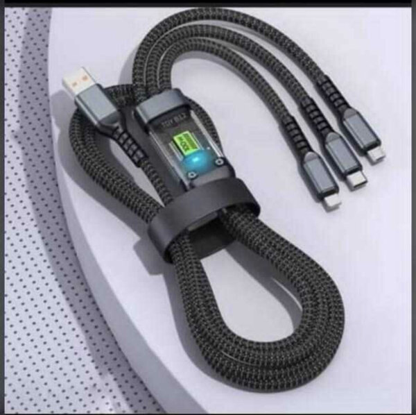 3-in-1 Braided Charging Cable