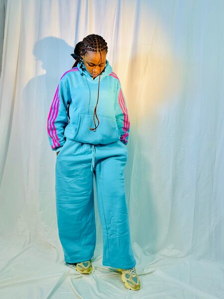 Bold Blue Tracksuit Set