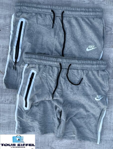Shorts en coton Nike gris