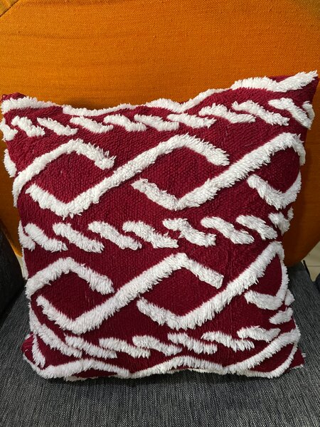 Coussin décoratif en velours