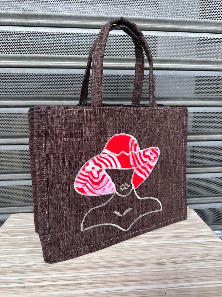 Sac cabas en toile ethnique