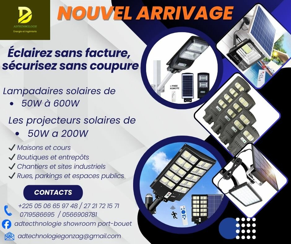 Lampe Solaire LED 200W Étanche IP66