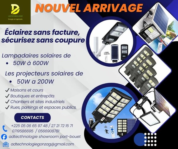 Lampe Solaire LED 200W Étanche IP66