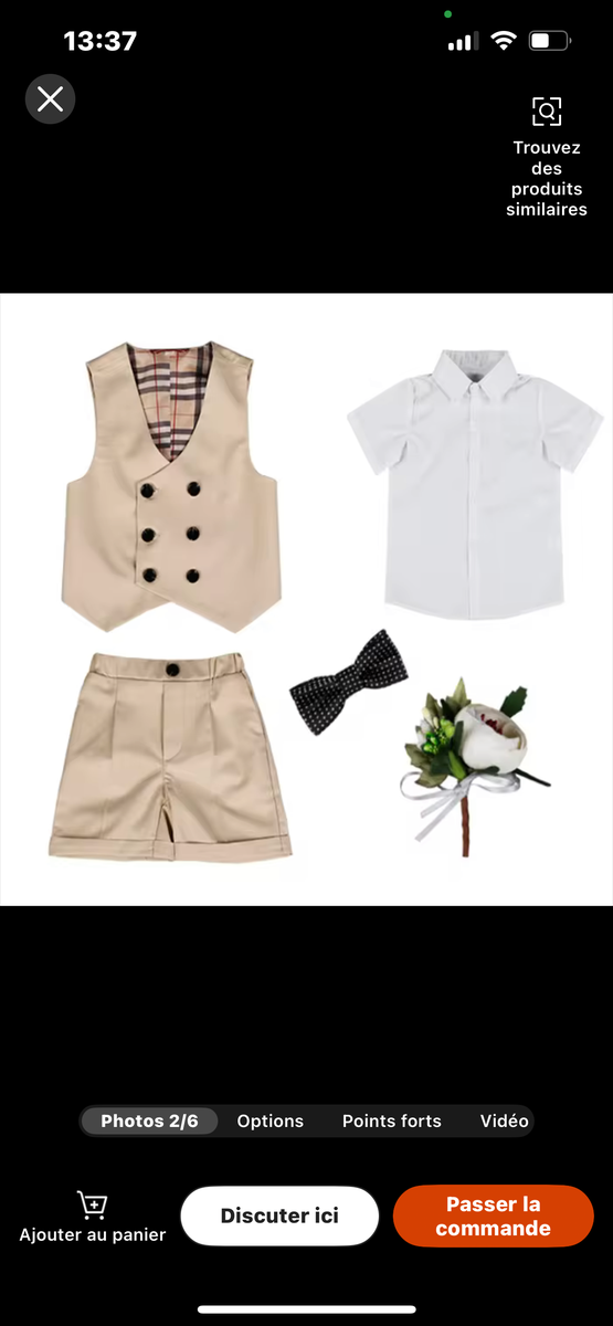 Tenue élégante pour enfants