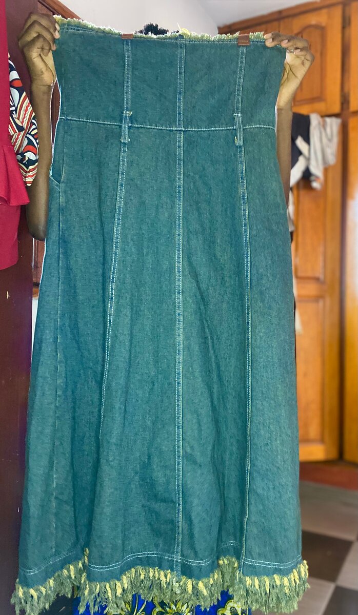 Robe en jean bohème chic