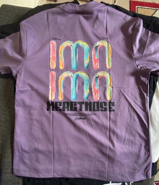 T-shirt violet MERGTHOSE homme
