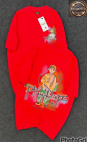 T-shirt homme Philip Daige rouge