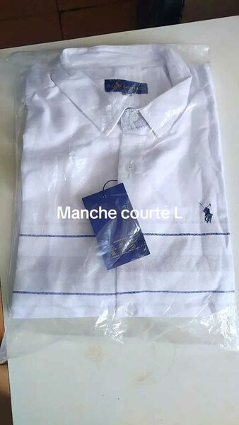 Chemise Polo blanche homme