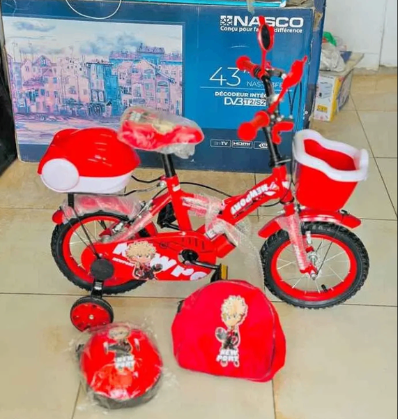 Vélo enfant 43cm Nasco rouge