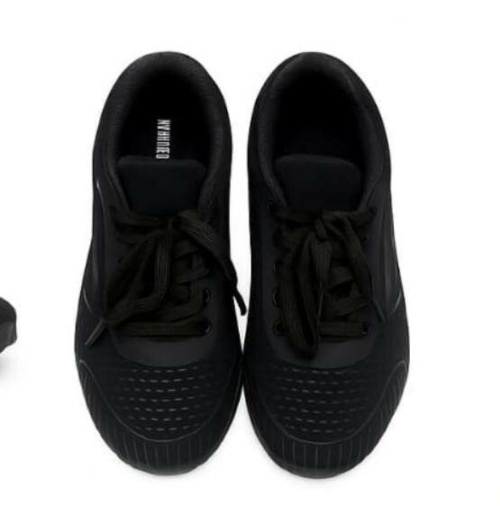 Baskets noires confortables homme