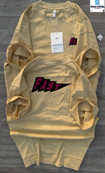 Sweat-shirt beige 'FAST' pour homme