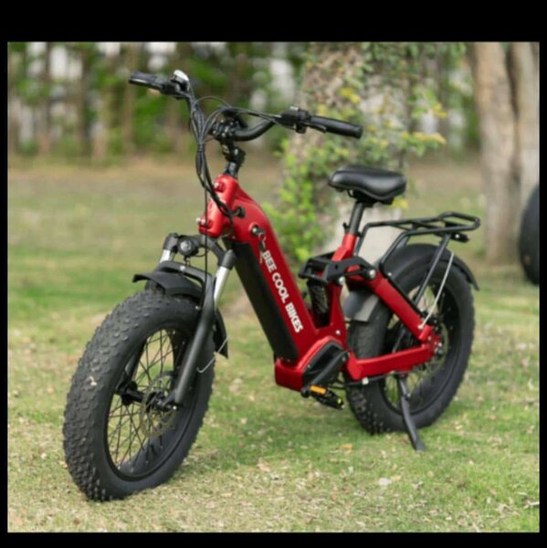 Vélo Électrique Tout Terrain Rouge