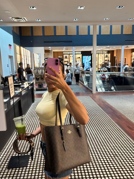 Sac à main COACH en cuir marron