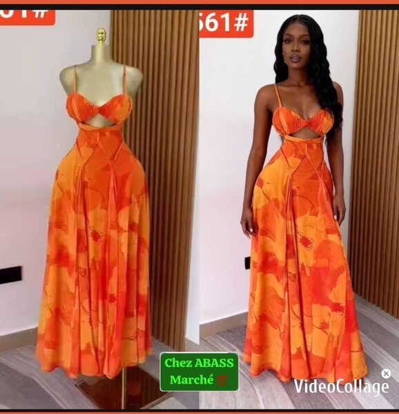 Robe élégante corail