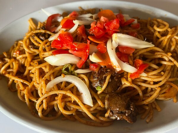 Spaghetti épicé aux rognons