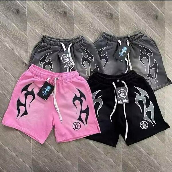 Shorts homme avec motifs flammes