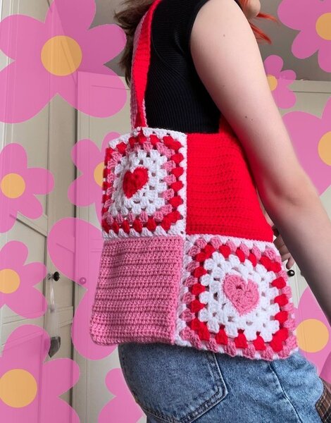 Totebag crocheter