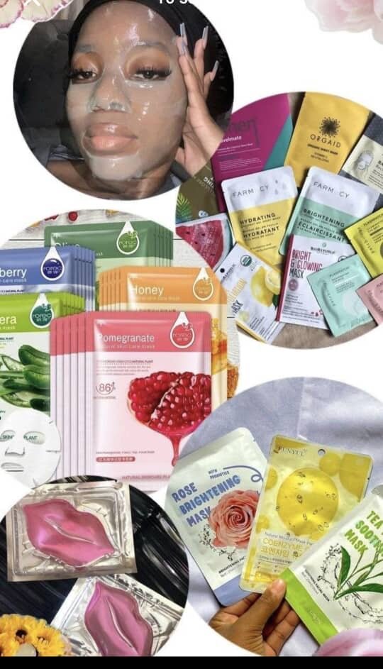 Masques Visage 24K Gold & Bioaqua