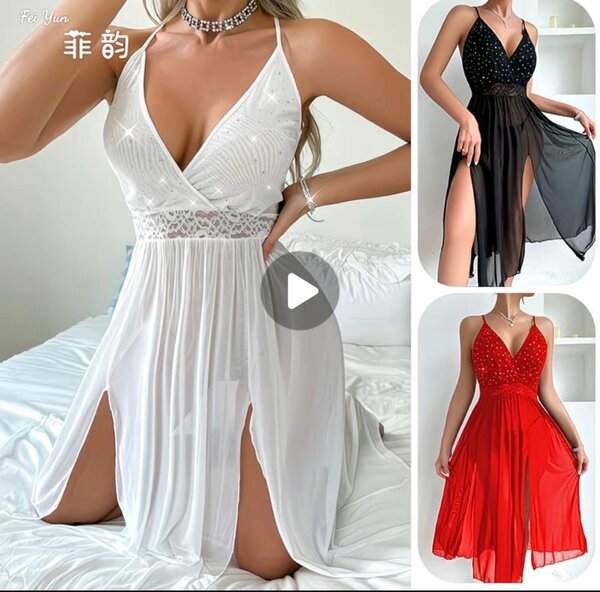 Robe élégante évasée rouge