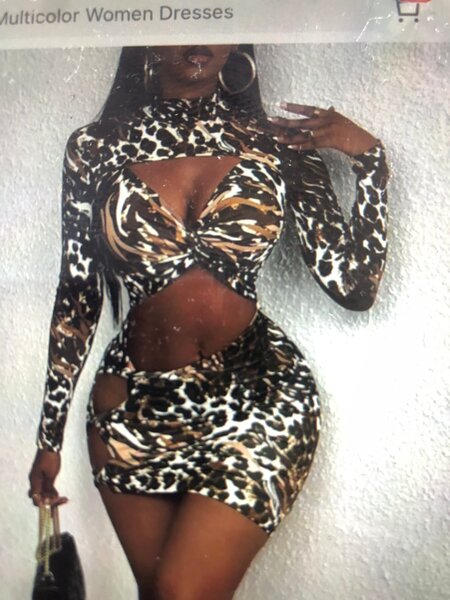 Robe moulante imprimée