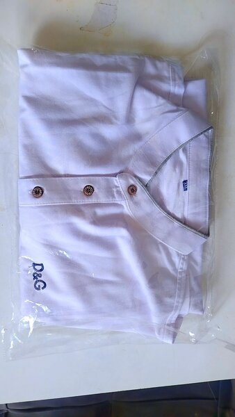 Polo blanc élégant D&G