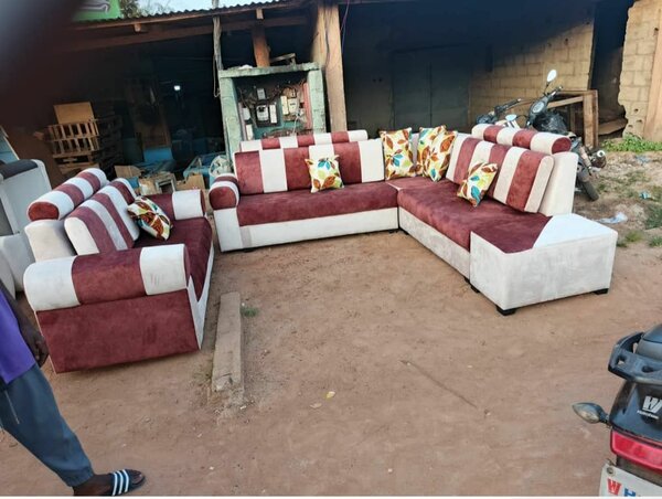 Canapé d'angle en tissu moderne